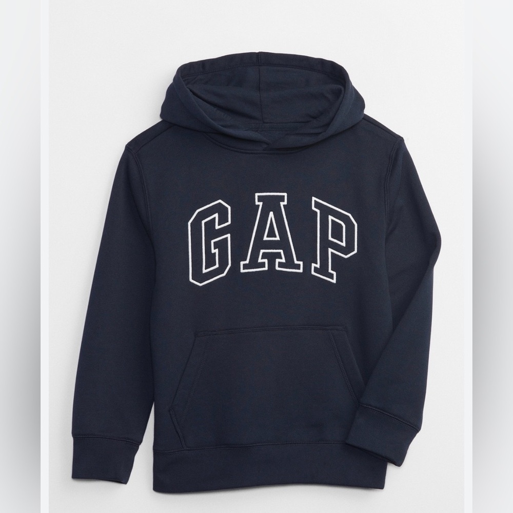 NWT Kids Navy Blue Vintage Soft Logon Gap Size Youth Large Hoodie